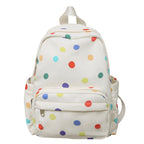 Star-Print Multi-Pocket Backpack