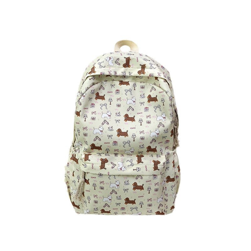 Dog-Themed Casual Backpack