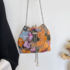 Stylish Sequin Drawstring Clutch Purse