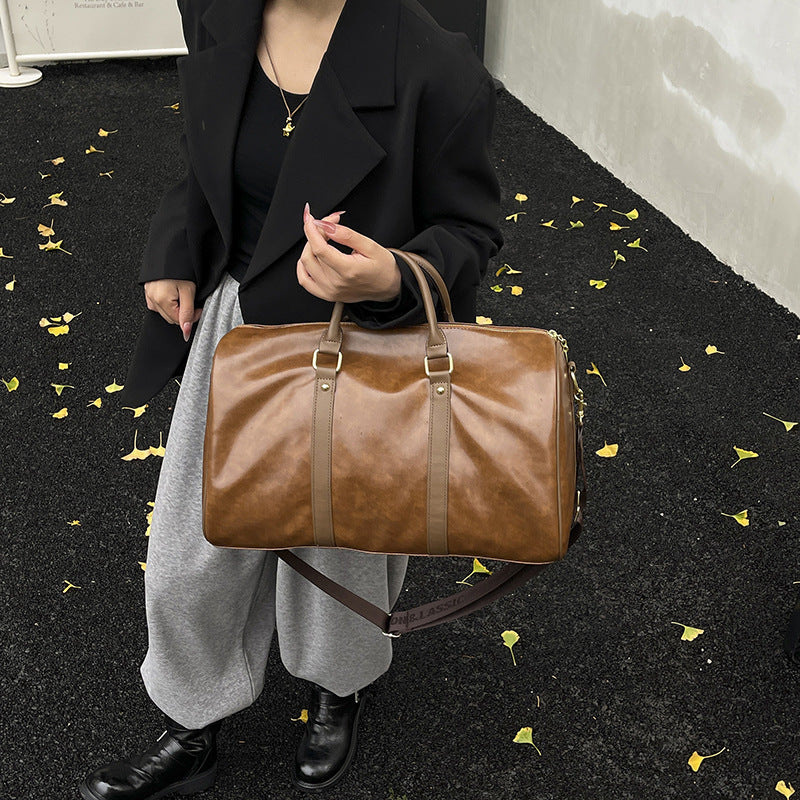 Premium Leather Travel Duffle Bag Calm Wears