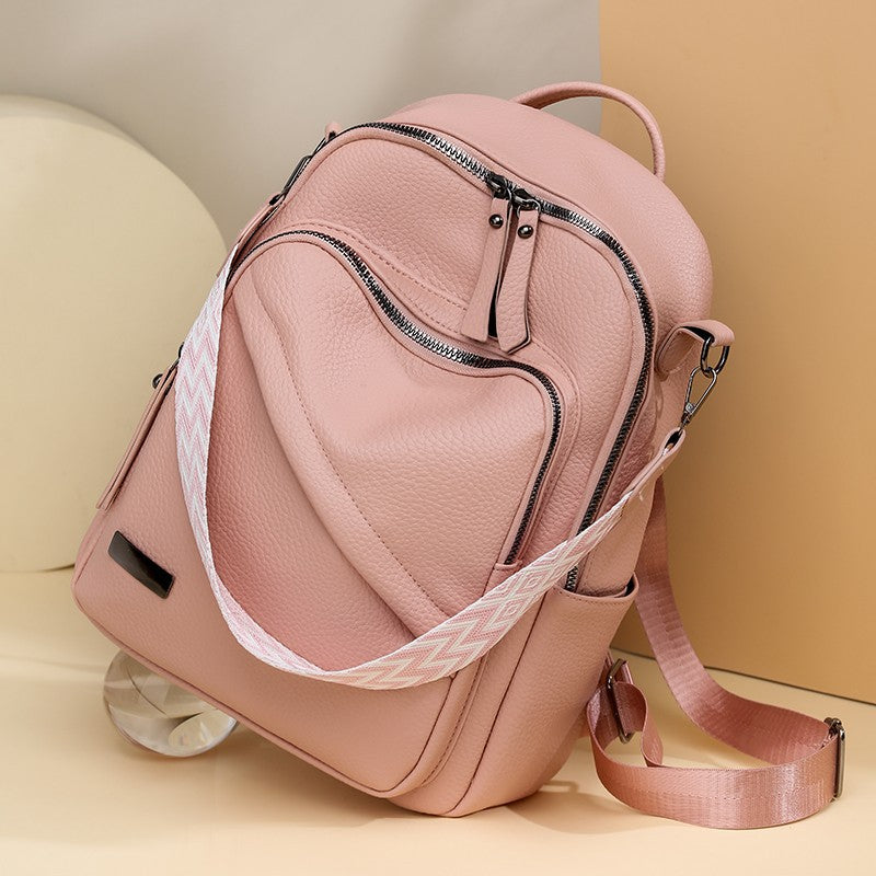 Stylish Leather Backpack Calm Wears