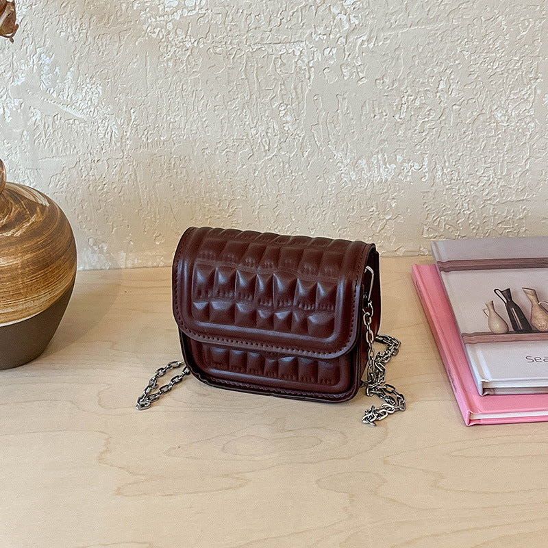 Textured Quilted Mini Crossbody Bag