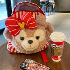 Plush backpack with playful animal design