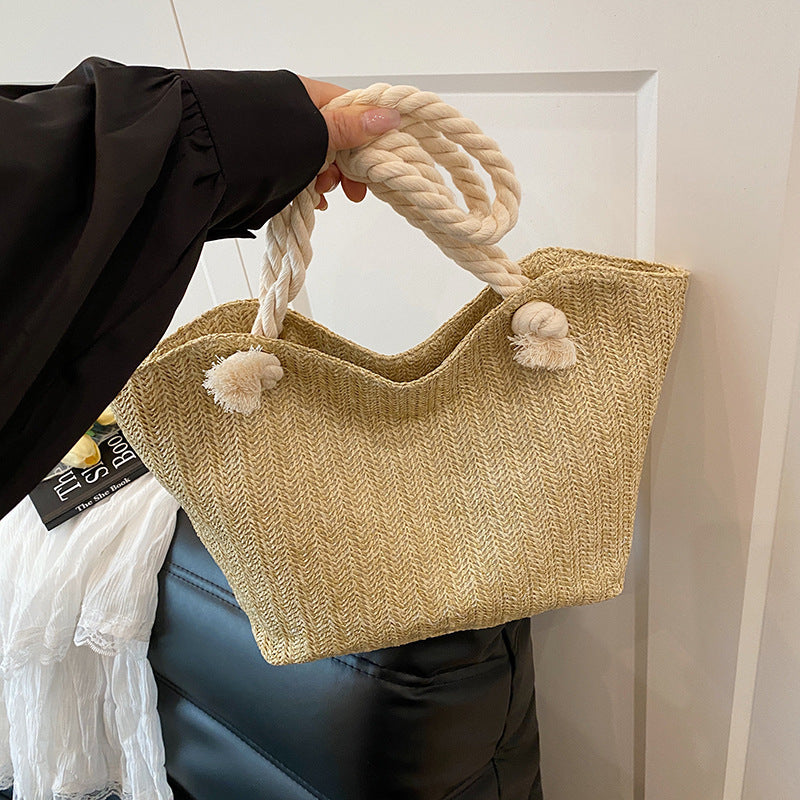 Chic Handwoven Beach Tote Bag