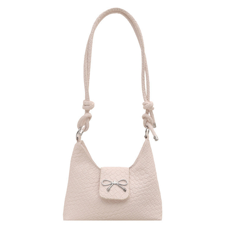 Chic Pouch Handbag with Bow Detail