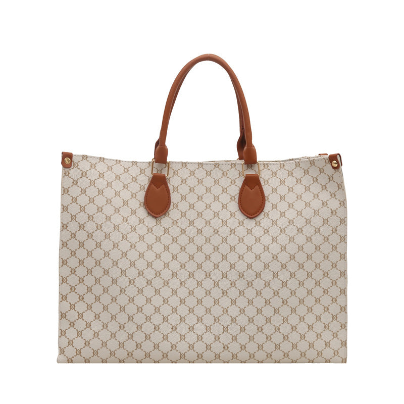 Women elegant tote bag with high-quality monogram design-https://detail.1688.com/offer/923738887916.html-Calm Wears-Black-nothing-Calm Wears