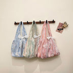 Elegant Floral Printed Shoulder Tote Bag