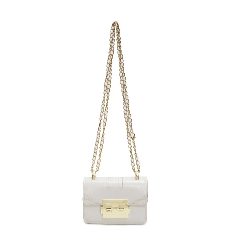 Women's mini handbag with elegant metal accents