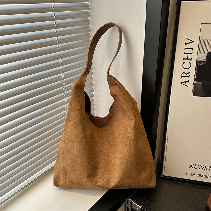 Suede Slouchy Hobo Bag