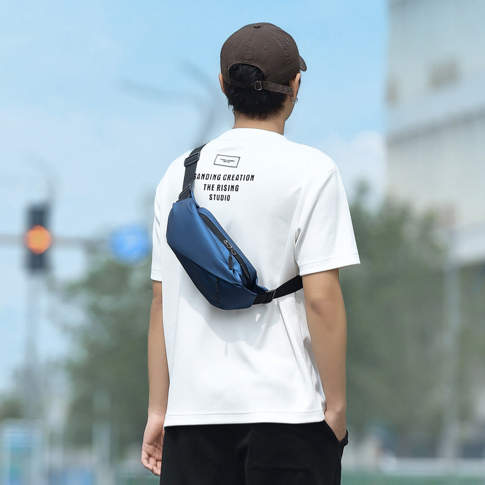 Modern Structured Leather Sling Bag
