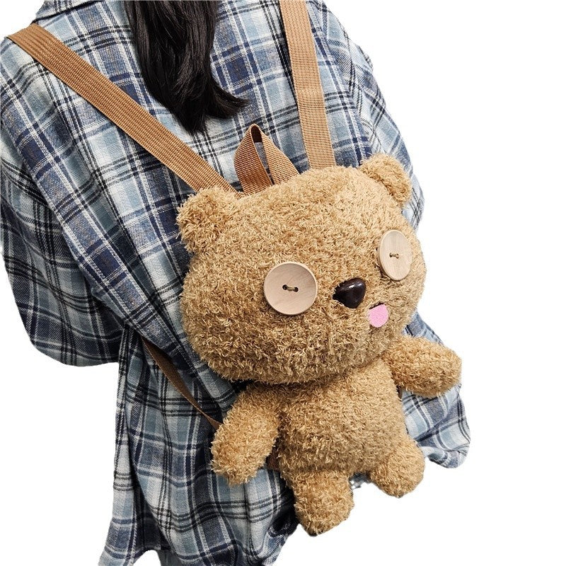 Cute Cuddly Backpack with Bear Motif