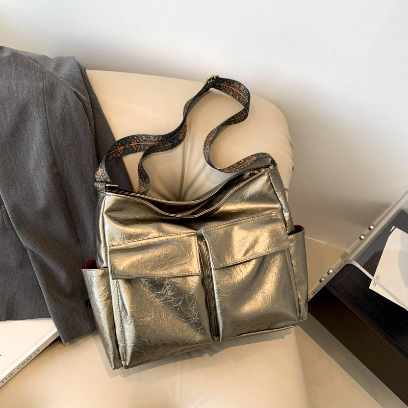 Chic Metallic Handbag Calm Wears