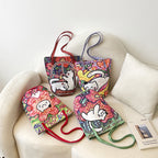 Fun Artistic Cat-Themed Tote Bag