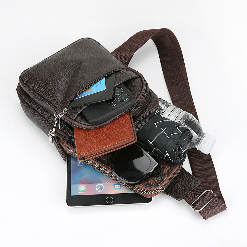 Premium Leather Sling Backpack