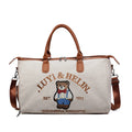 Embroidered Canvas Weekend Bag