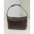 Woven Leather Satchel Bag