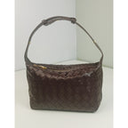 Woven Leather Satchel Bag