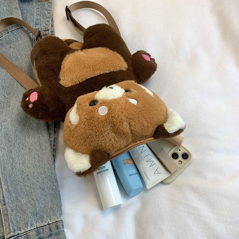 Plush backpack with cute animal design