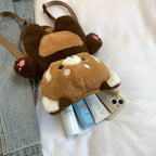Plush backpack with cute animal design