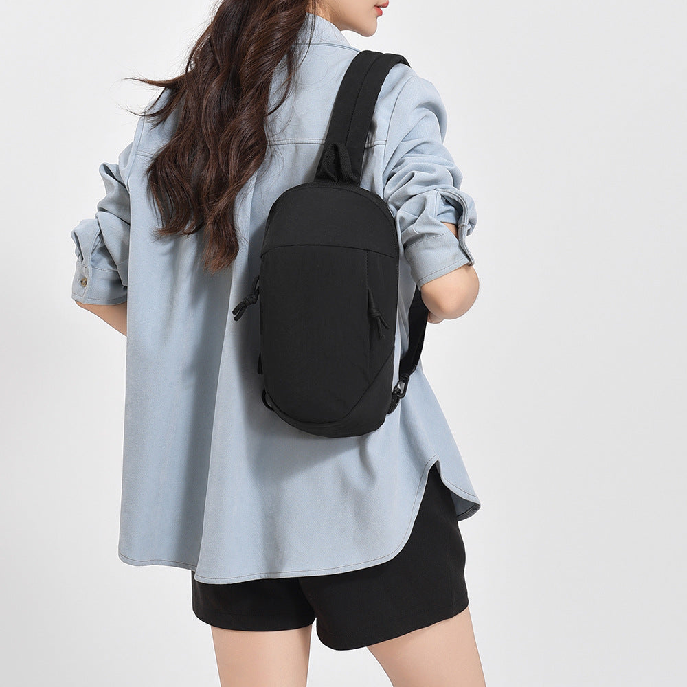 Compact Sling Backpack with Ergonomic Carrying System and Water-Resistant Material