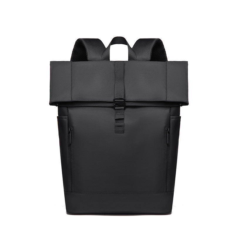 Urban Backpack with Modern Fold Closure and Versatile Compartments