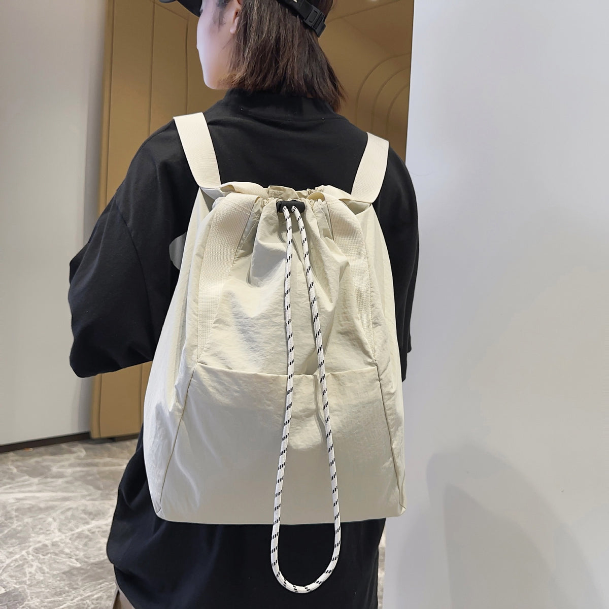 Multifunctional drawstring bag