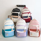 Leisure backpack with practical compartments