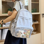 Clear Front Multi-Pocket Backpack Calm Wears
