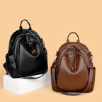 Premium Leather Travel Backpack