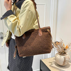 Oversized Faux Fur Tote Bag