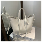 Textured Leather Everyday Tote Bag