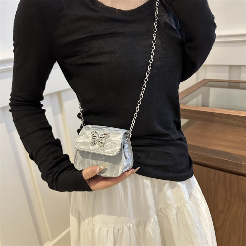 Women's Mini Handbag with Butterfly Detail