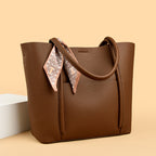 Textured Leather Tote Bag
