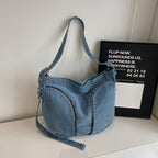 Fashionable Denim Shoulder Bag Calm Wears