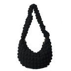Textured Fabric Hobo Bag