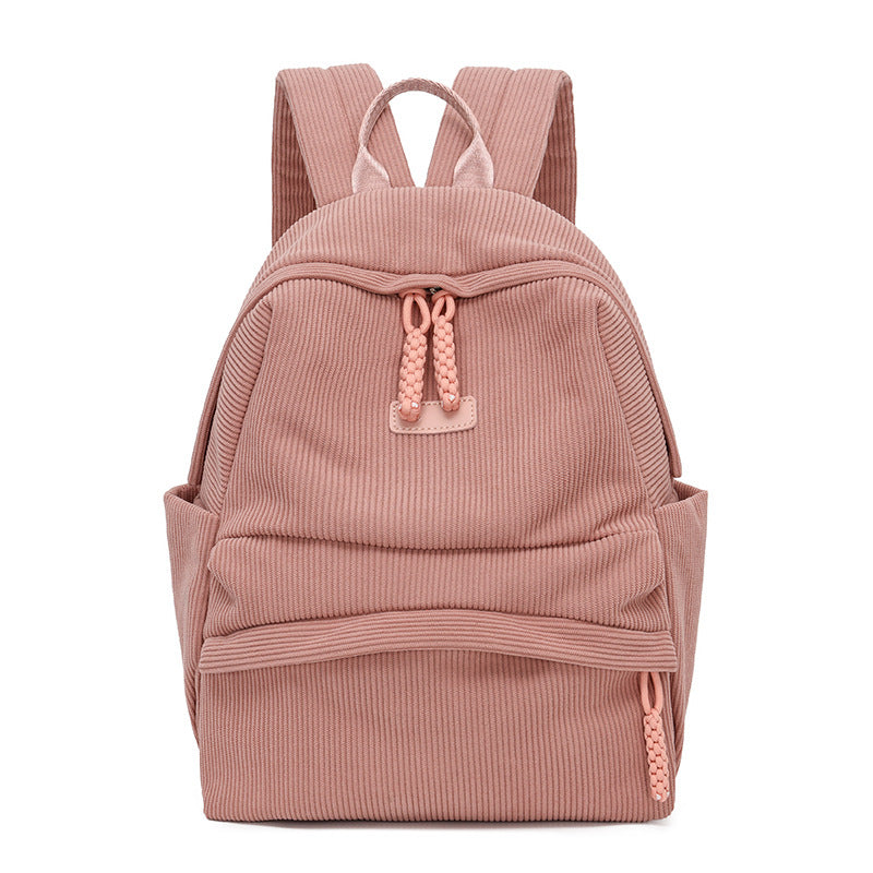 Stylish Corduroy Backpack
