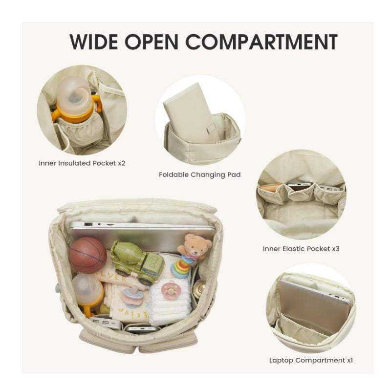 Multifunctional backpack with insulating compartments