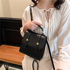 Textured Vegan Leather Satchel
