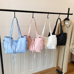WoStar-Patterned Canvas Tote Bag