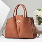 Ladies structured tote bag with elegant pleating technique-https://detail.1688.com/offer/756003148435.html-Calm Wears-Khaki-33-Calm Wears