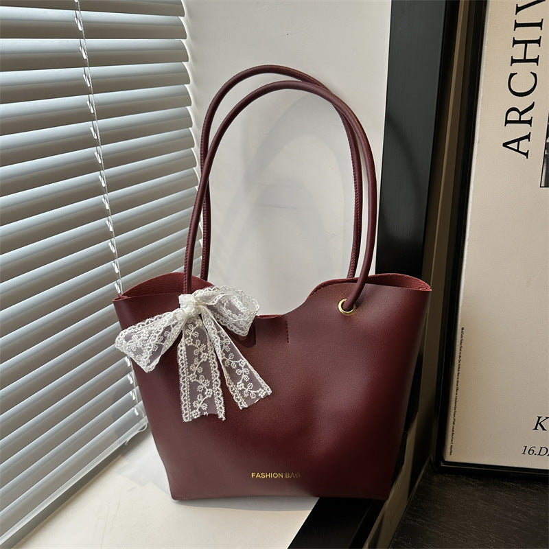 Women’s tote bag made of high-quality synthetic leather with playful bow detail-https://detail.1688.com/offer/912998880243.html-Calm Wears-Rot-nothing-Calm Wears