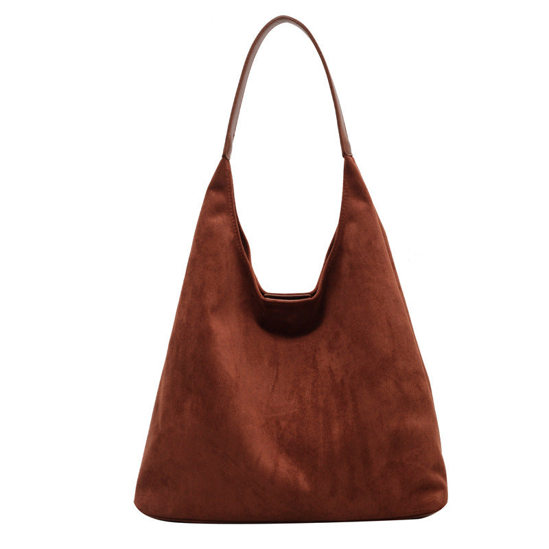 Ladies Suede Shoulder Bag