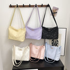 Stylish Star-Embellished Hobo Bag