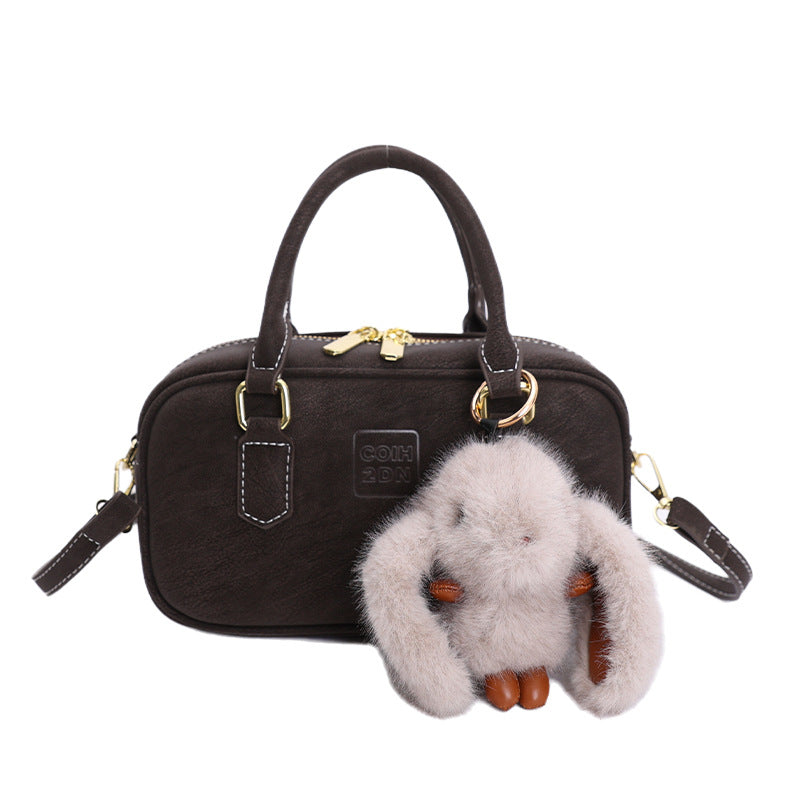 Women's mini handbag with practical shoulder strap-https://detail.1688.com/offer/997838036289.html-Calm Wears-Ebony-Size: With pendant-Calm Wears
