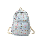 Cute backpack with embroidered cat motif