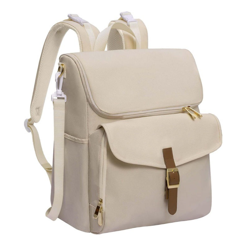 Stylish and Functional Laptop Backpack-https://detail.1688.com/offer/1046003329988.html-Calm Wears-Beige-12*6*15 inch-Calm Wears