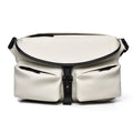 Shoulder bag with practical compartment system