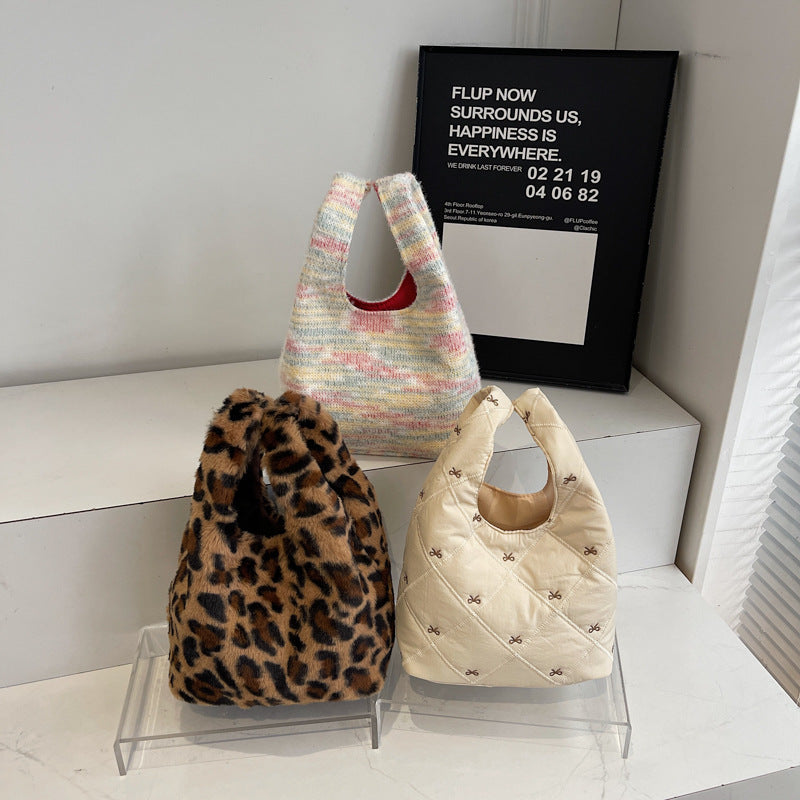 WoPlush Faux Fur Hobo Bag