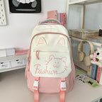 Backpack with Cute Cat Ears and Practical Compartments