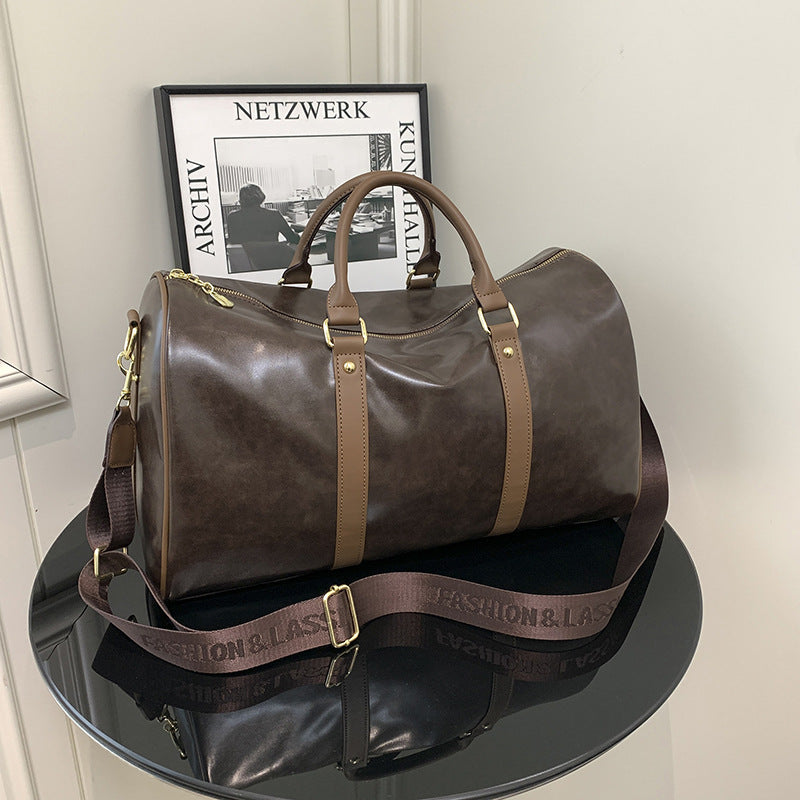 Premium Leather Travel Duffle Bag Calm Wears